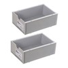 STOBOK 2pcs Collapsible Storage Box Drawer Home Office Storage Jewelry