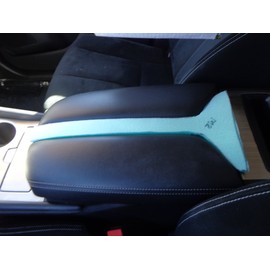 Car Console Covers Plus Made in USA Designed for Nissan Murano 2015-2024 Fleece Auto Armrest Center Console Cover Protector Black