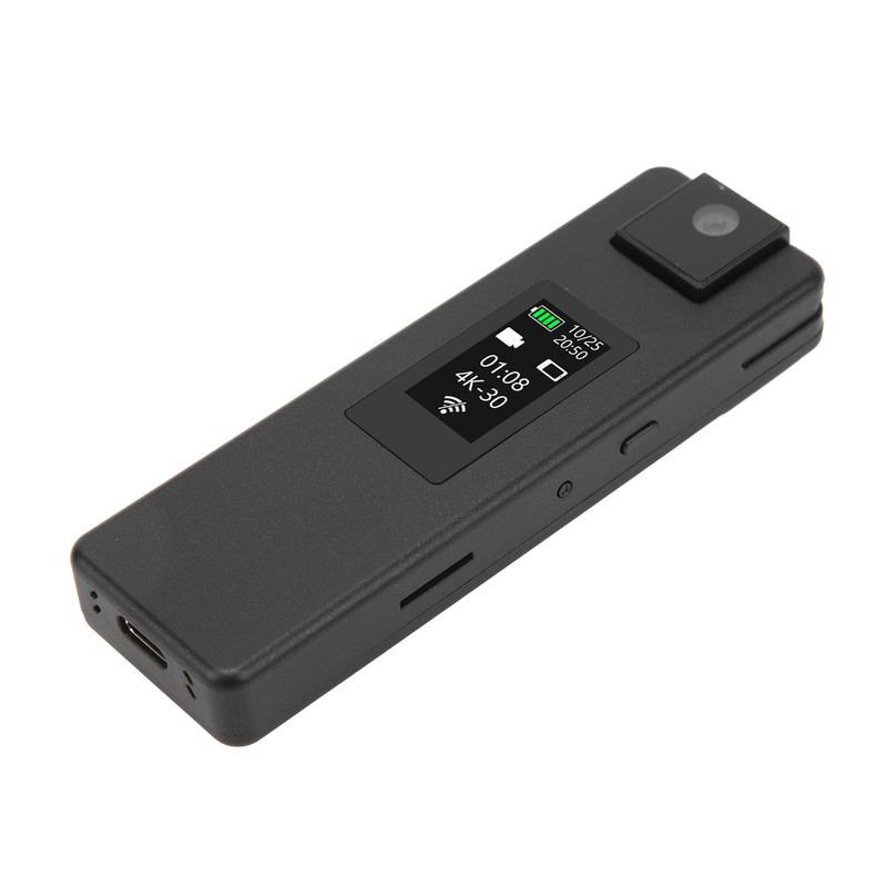 WiFi Body Camera 4K HD Motion Detection 1500mAh 180 Degree