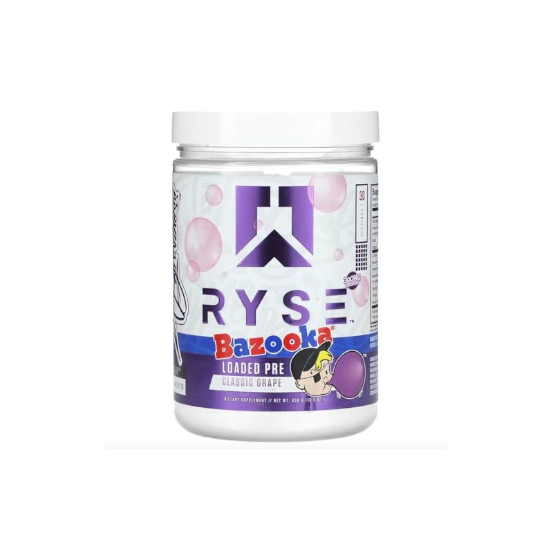 RYSE LOADED PRE 30 Servicios/PRE WORKOUT/L-Citrulina/Beta-alanina (CLASSIC GRAPE)