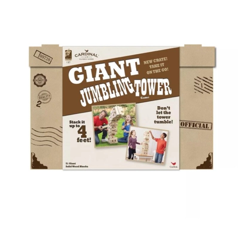 Cardinal Giant Sized Jumbling Tower Block Game - Stack up