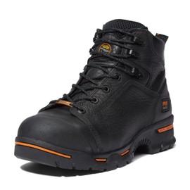 Timberland PRO Men's Endurance 6 Inch Steel Safety Toe Puncture Resistant Waterproof Industrial Work Boot, Black-2024 New, 10.5