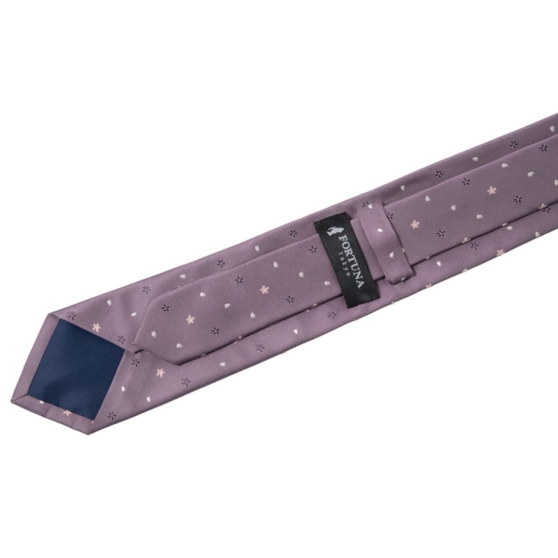 Fortuna Tokyo FT-T15 Men's Necktie, Sakura Nishijin Woven Necktie, 15,