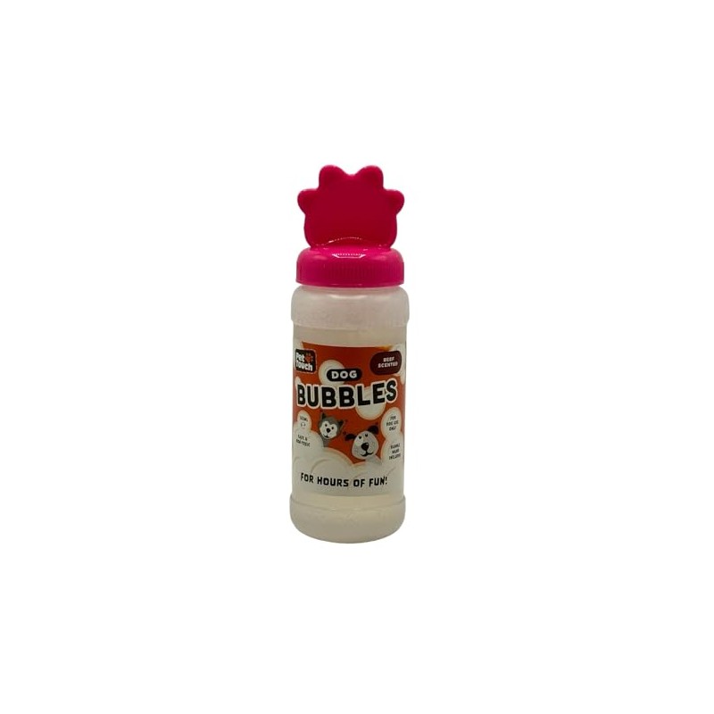 Pet Guru Dog Bubbles Peanut Butter Scented Or Beef Scented