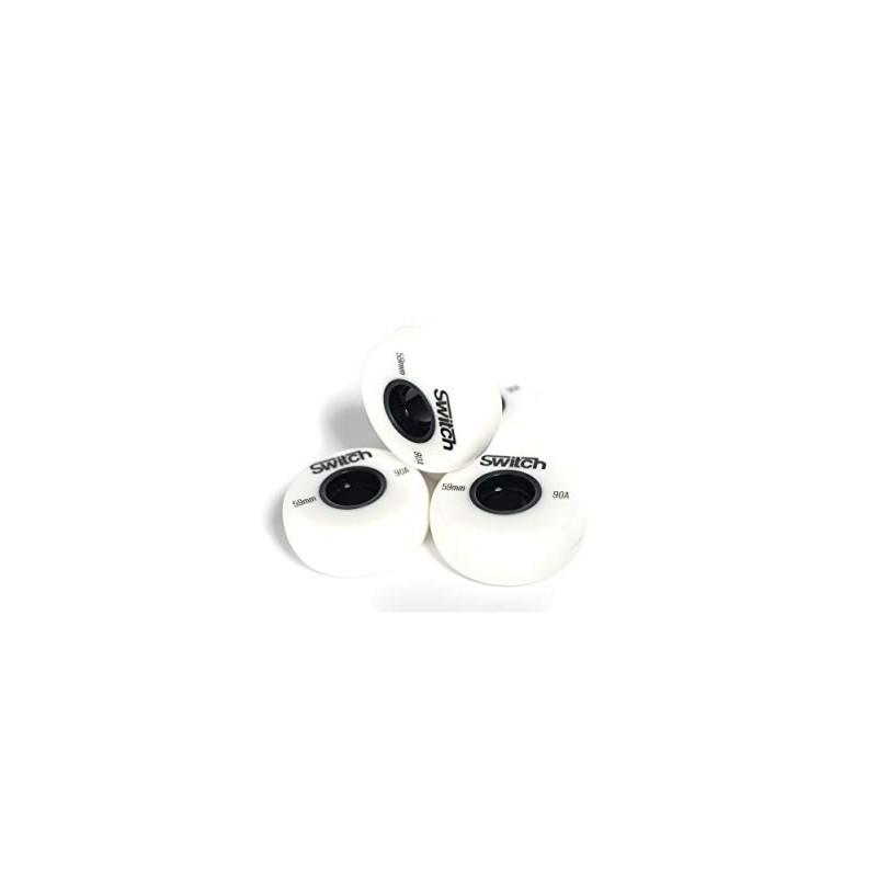 Wheels for Inline Skates 59 mm White Replacement Wheels Roller