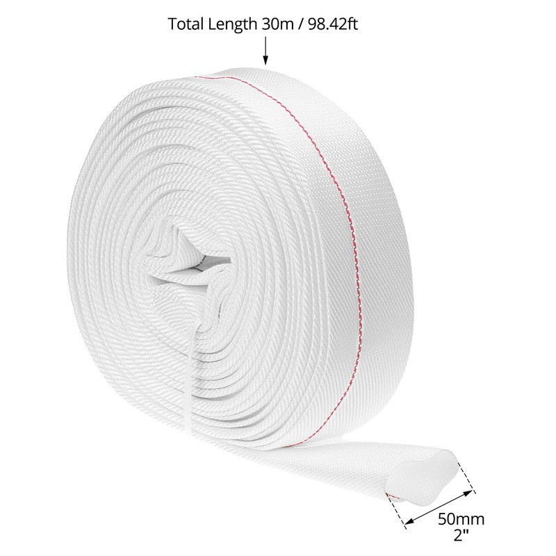 QWORK 2 Pack Backwash Hose 2" ID x 100 FT,
