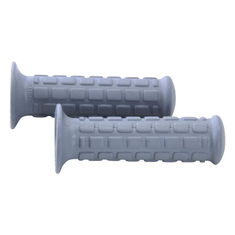 Rubber Grip Set Handlebar Grips Grey 22/24 mm Handlebar Retro