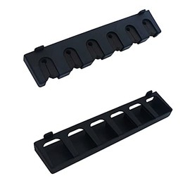 Hinature Compact Fishing Rod Racks – ABS Wall or Ceiling Fishing Rod Holder for Garage, Vertical Black Vertical Fishing Pole Rack - Storage Most Types of Fishing Rods and Combos -Holds Up to 6 Rods