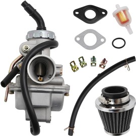 PZ20 Cable Choke Carburetor Set with Air Filter and Fuel Filter ATV Carb Replacement for Honda Baja TaoTao Coolster Pit Bike Dirtbike 50cc 70cc 80cc 90cc 110cc 125cc
