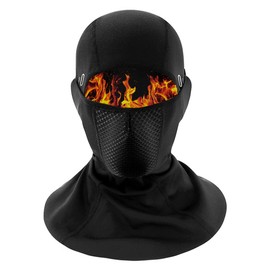 CUBATTY Balaclava, Cold Protection, Face Mask, Neck Warmer, For Winter, Balaclava, Thick, Neck Guard, Fleece Lined, Warm, Warm, Warm, Warm, Windproof, Soft Texture, Elastic Material, Includes Eyeglass Holes, For Skiing, Snowboarding, Bicycle, Mountain Cl