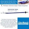 Original TITE-REACH Micro Extension Clamp, Thinnest Version, Mini-Vise Tool, Nut