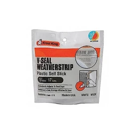 Weatherstrip, 17 ft, White