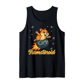 Cute Hamster Asteroid Pun Science Space Hamsteroid Tank Top