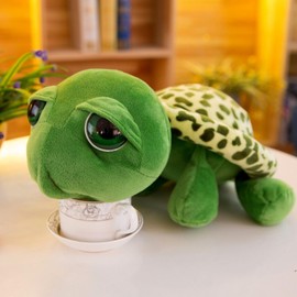 champracer Cuddly Toy Turtle Cute Turtle Plush Toy Fluffy Turtle Soft Toy for Cuddling & Playing Decorative Cushion for Cuddly Corner Children's Room Bedroom Decoration (28 cm)