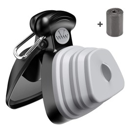 Ankilo Pooper Scooper, Expandable Pet Poop Picker, Portable Dog Pooper Scooper for Small and Large Dogs, Waste Bag Storage Compartment, A Roll of Trash Bag