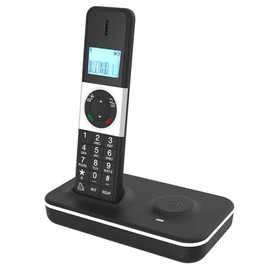 AEGTVA Teléfono Inalámbrico,Teléfono de Casa,Teléfono de Mano,Bloqueo Llamadas -LCD Identificador de Llamadas - Agenda de 50 Números, Llamada Tripartita,Adecuado para Oficina de Negocios en Casa