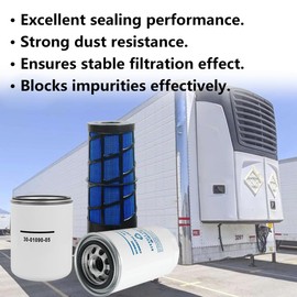 2SET 30-00471-20 30-01090-05 30-00463-00 Air/Oil/Fuel Filter Maintenance Service Kit Fits for Carrier Reefer 7300 & 7500#OE 1559418 580048838 P611858 AF4219 LF9028 DBL7349