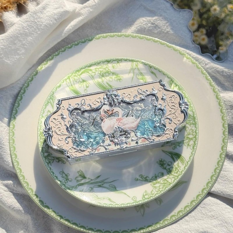 Flower Knows Swan Ballet Six-Color Makeup Palette,Eyeshadow,Blush,Highlighting & Contour All-in-One