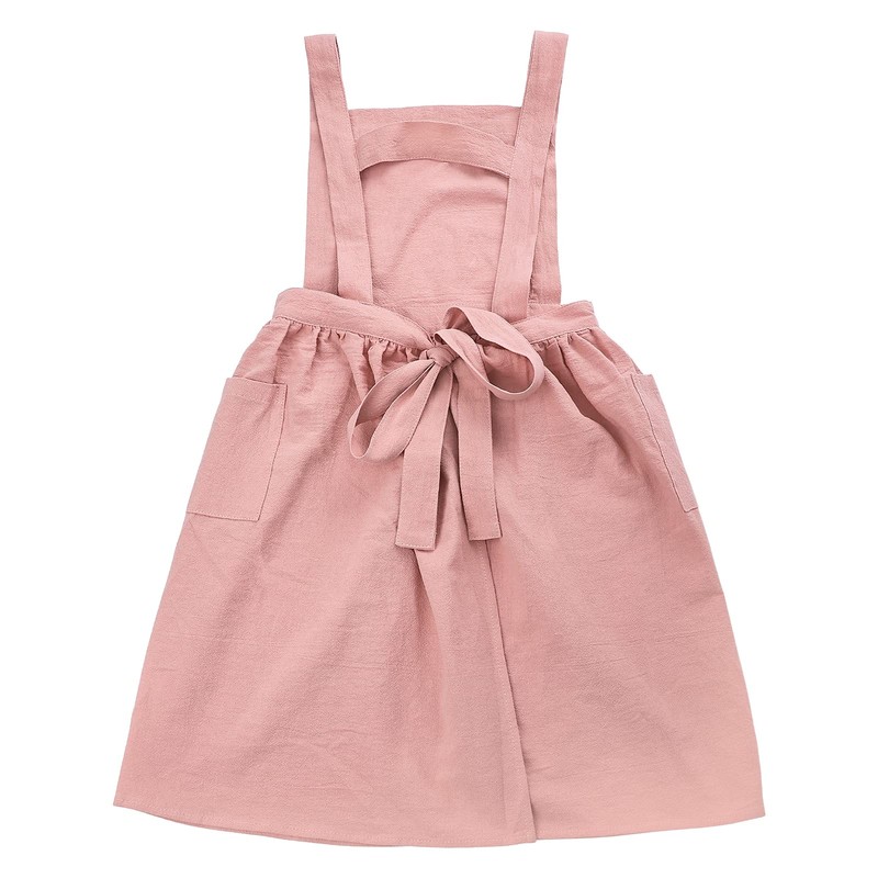 Surblue Kids Retro Aprons Pinafore Apron for Girls Boys Cotton