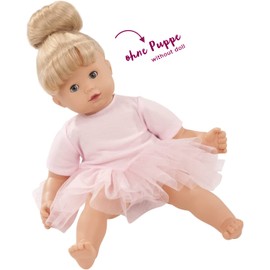 Götz 3402472 Baby Puppenbekleidung Ballettanzug Gr. M - Dress für die kleinen Ballerinas - rosanes Balletkleidchen für Babypuppen von 42 - 46 cm