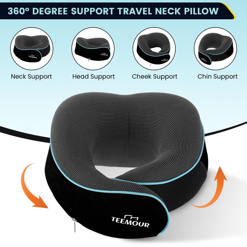 Teemour Neck Pillow Aeroplane Ideal for Travel by Plane, Car,