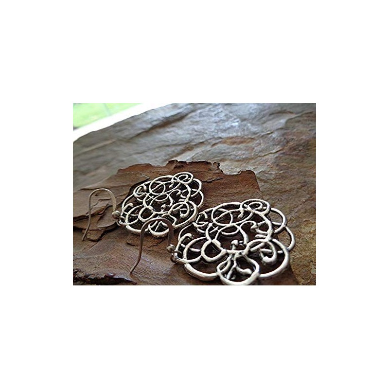 ABSTRAKT earrings with decorated ornament