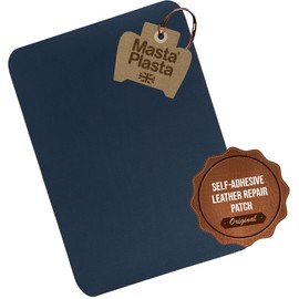 MastaPlasta Original Self-Adhesive Leather Repair Patch - Navy 11" x 8" (28 x 20 cm), Instant Upholstery-Quality Scratch & Tear Repair for Sofas, Car Interiors, Bags, Vinyl & More