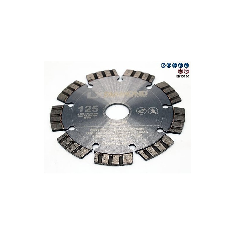 LXDIAMOND Diamond Cutting Disc 125 mm x 22.23 mm Premium