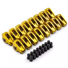 Speedmaster Small Block Chevy SBC 350 1.6 Ratio 3/8" Aluminum Roller Rocker Arms