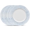 Noritake Blue Hammock Rim Stripe Dinner Plate, 11", Set of