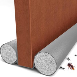 Protector y guardapolvo para Puerta,Tapón de Aire para Debajo de la Puerta, Impermeable，Mejorado Ajustable con Bloqueo de Ruido,Tope para Puerta De Bajo Puerta, Diseño De Doble Borde