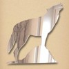 Super Cool Creations Wolf Howling Mirror 14 inches x 12