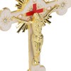 Metal Enamel Crosses Enamel Coating Anti Rust Gold White Crosses