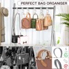 Famitree Pack of 6 Handbag Hangers Hooks Wardrobe Transparent