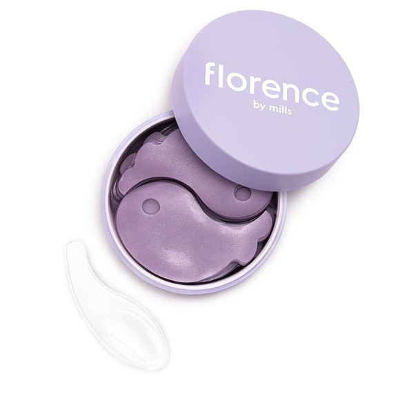 florence by mills Swimming Under the Eyes Gel Pads| Hydrating + Visibly Brighten| Revitalize Skin| Vegan & Cruelty-Free - 60 Count/ 30 Pairs