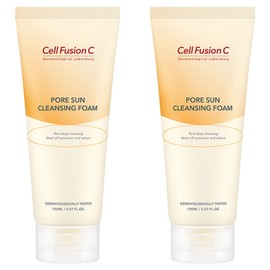 Cellfusion C Pore Sun Cleansing Foam, 150ml, 2 pcs / 셀퓨전씨 포어 썬 클렌징 폼, 150ml, 2개