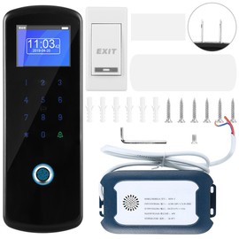 2.4G Wireless Fingerprint ID Card Password Access Control System with Exit Button