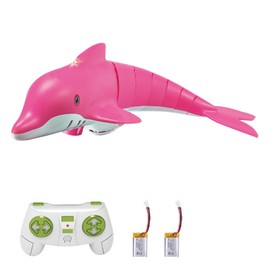 Stunt Remote Control Boat 2.4G Spray Water Toys Remote Controlled Boat Kids Electric Ship Children Gifts Two Battery - Pink