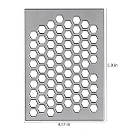 Honeycomb Net Background Frame Cutting Dies,Honeycomb Honey Bee Die Cuts Metal Embossing Stencils Template Mould for Card Scrapbooking and DIY Craft Album Paper Card Decor
