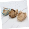 Ciieeo 1Pc Retro Beige Iron Storage Basket Decorative Household Fruit