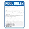 South Carolina Pool Rules Sign, Complies With State Of South