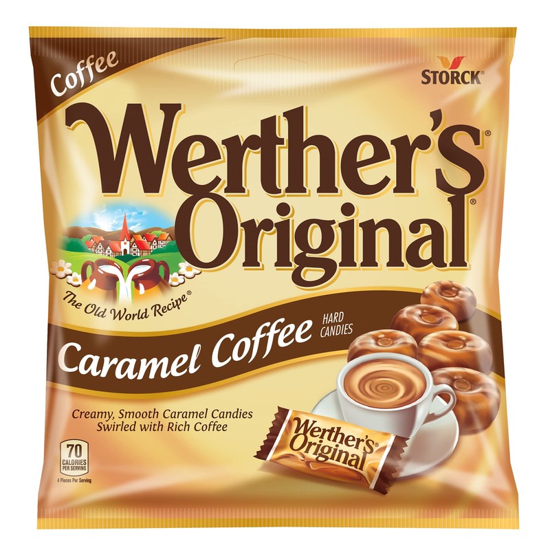 WERTHER'S ORIGINAL Caramel Coffee Hard Candy, Individually Wrapped Candy, 5.5