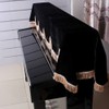 88 Key Piano Half Covered Anti Dust Cover Flannelette Piano