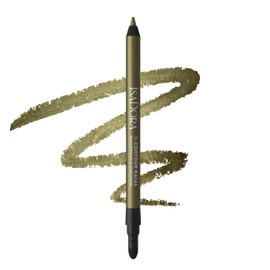 IsaDora Perfect Contour Kajal - Strong Hold without Smudging - Black Eyeliner Pen Ideal for Smokey Eyes - Highly Pigmented and Hypoallergenic - Easy to Apply - Eyeliner Pen, Olive Green
