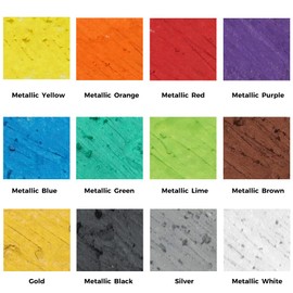 Mont Marte Metallic Oil Pastels Set - 12 Pieces - Soft Oil Pastels - Intense Colours, High Pigmentation - Ideal for Painting and Drawing