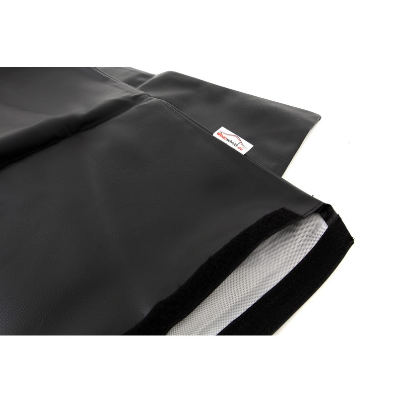 Wind Deflector Bag 100 x 40 cm Black Faux Leather