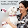 ILFindYou Reflective Plaid Dog Collar for Large Dogs, Rose Red-L