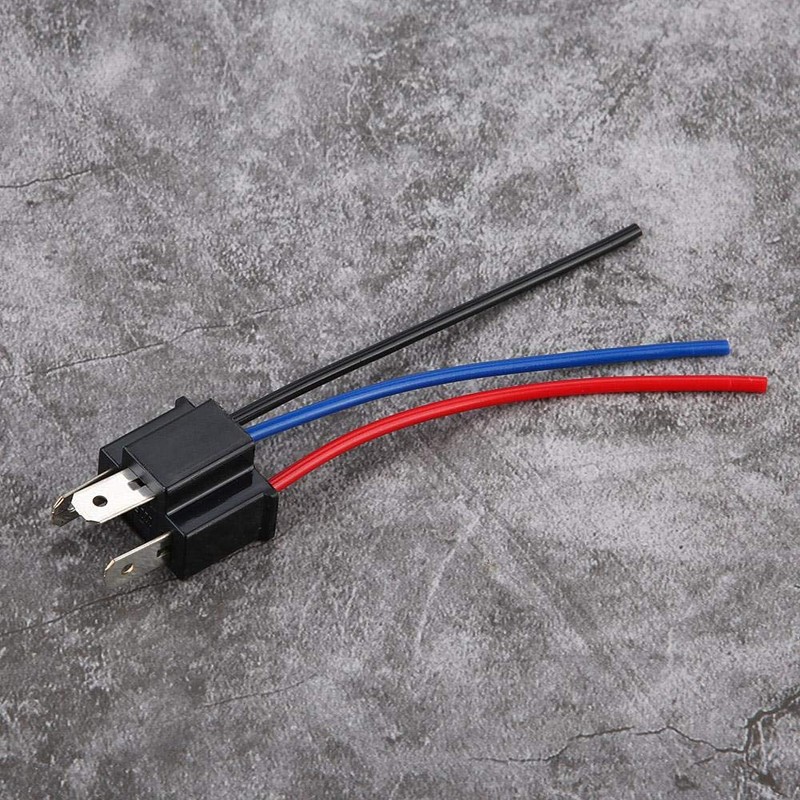 Male Socket H4 Male Head Extension Socket with Wiring Harness