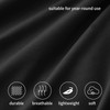 RUIKASI Double Fitted Sheet Deep - Black Bottom Sheet for