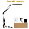 LED Desk Lamp, Adjustable Swing Arm Lamp with Clamp, Eye-Caring